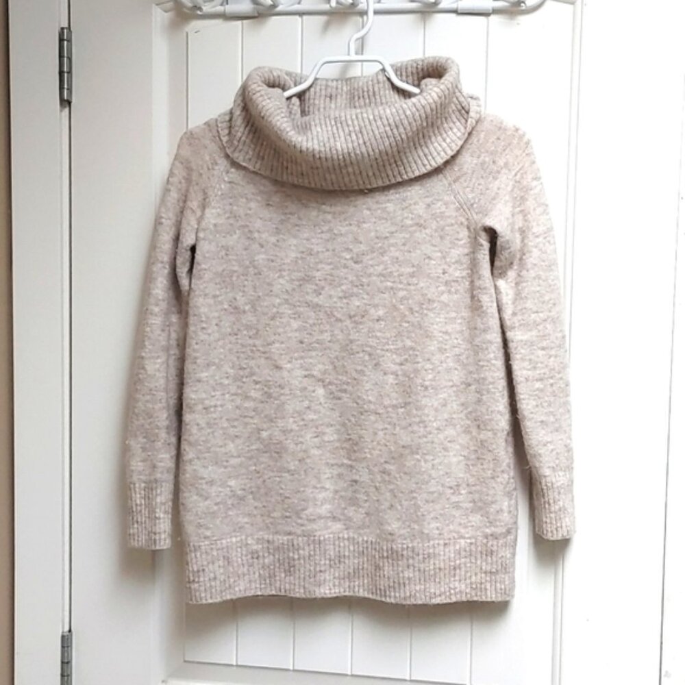 WILFRED free beige alpaca wool blend long sleeve turtleneck size XXS